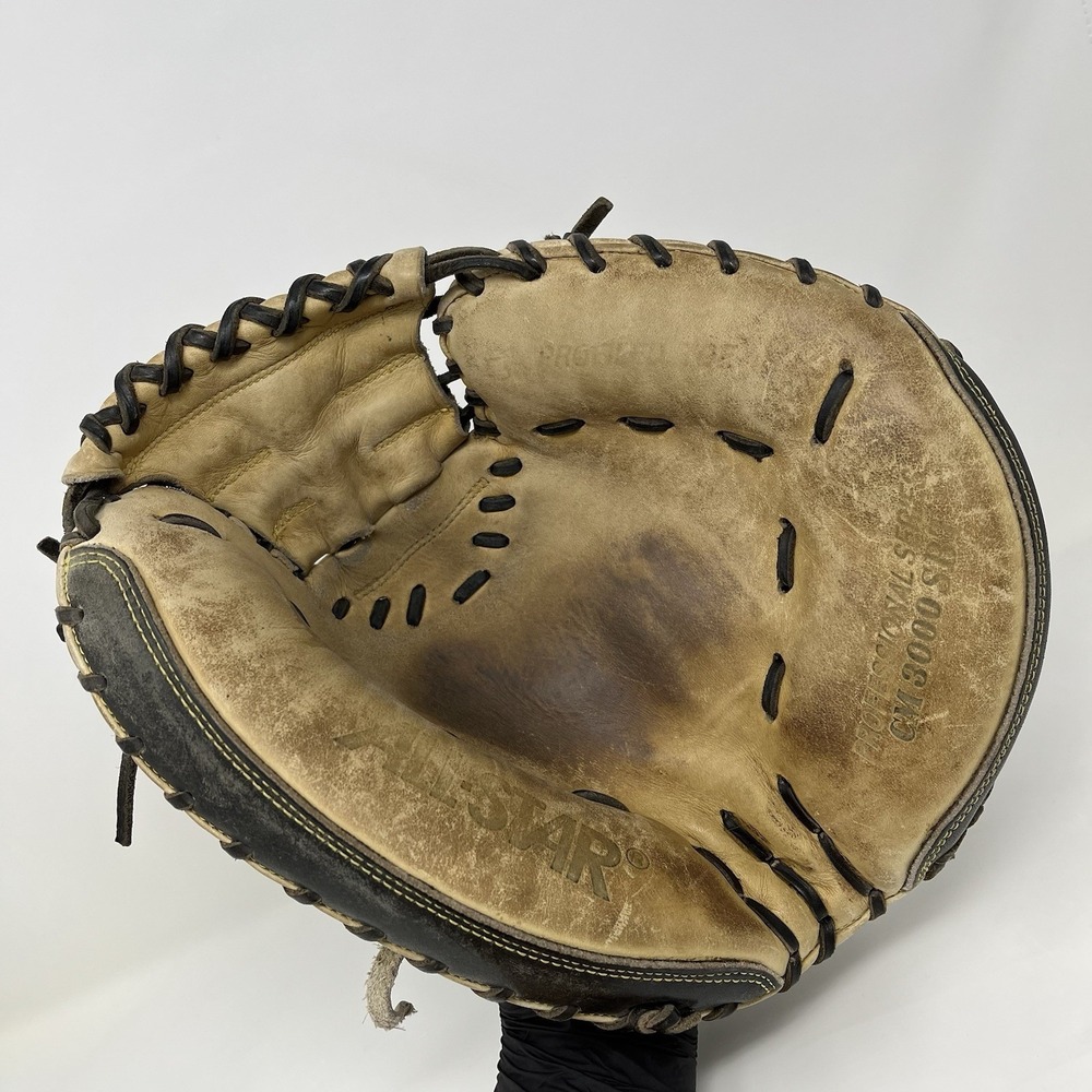 All-Star Pro Elite CM3000SBT Catcher Mitt 33.5" RHT Baseball Glove Japan Black T